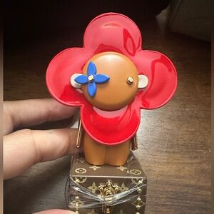 LV red Viv bag charm